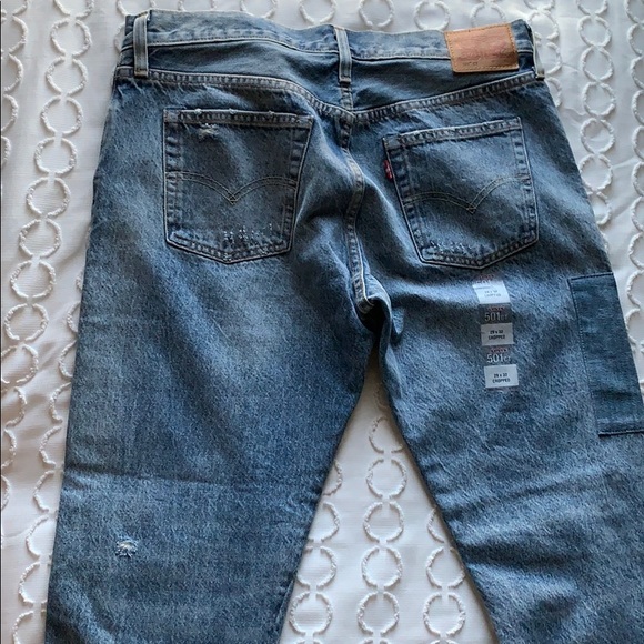 Vintage patchwork Levi jeans - Picture 2 of 4